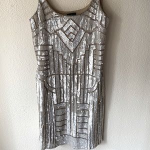 Adrianna Papell sequin dress.